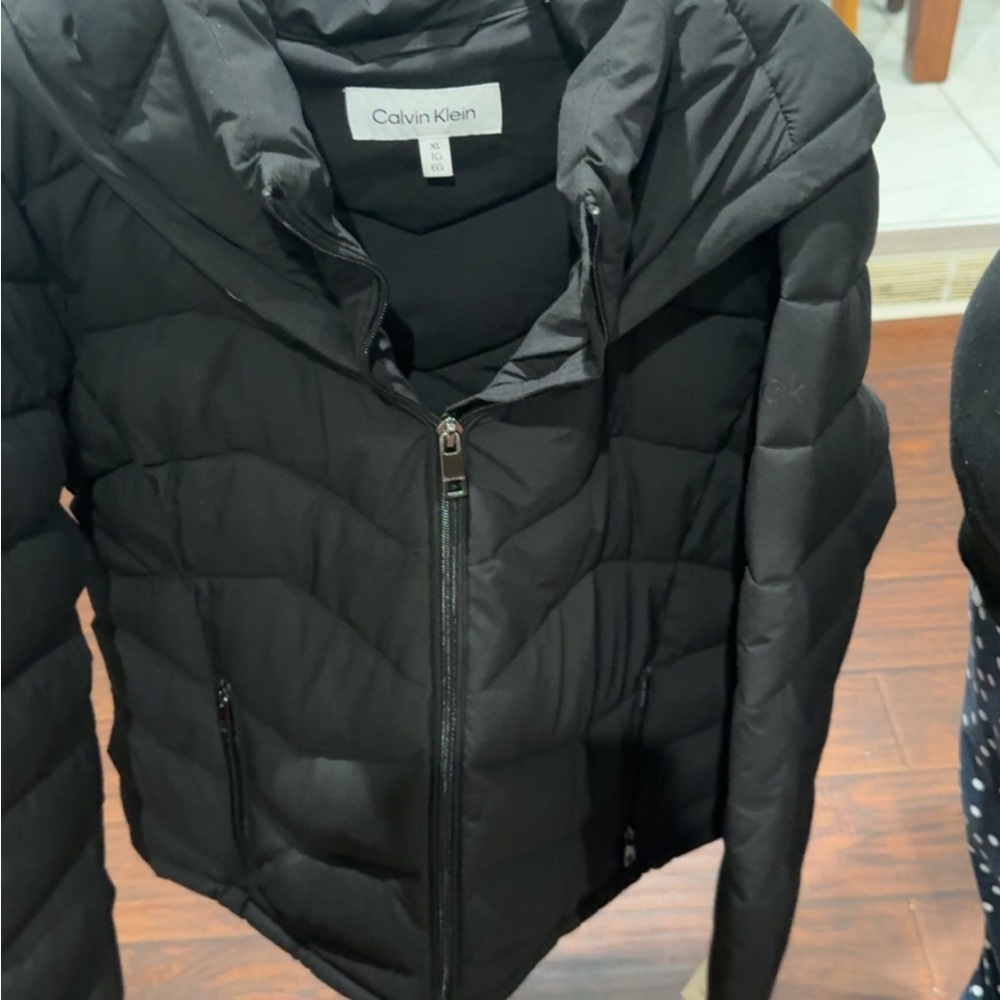 Calvin Klein Women's Quilted Black Puffer Coat